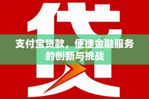 代县支付宝贷款，便捷金融服务的创新与挑战