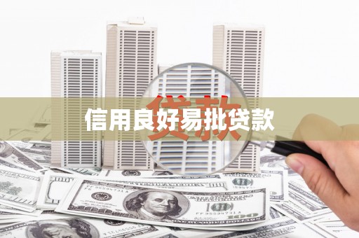 代县信用良好易批贷款