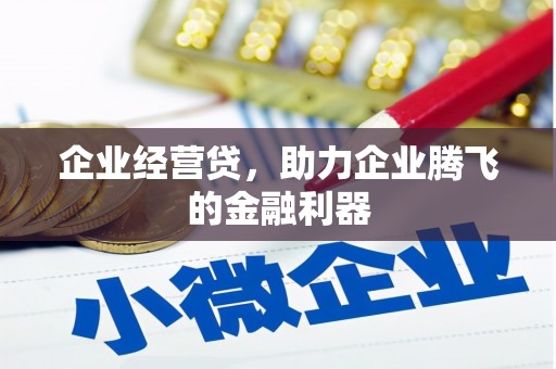 代县企业经营贷，助力企业腾飞的金融利器