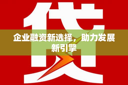 代县企业融资新选择，助力发展新引擎