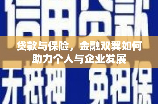 代县贷款与保险，金融双翼如何助力个人与企业发展