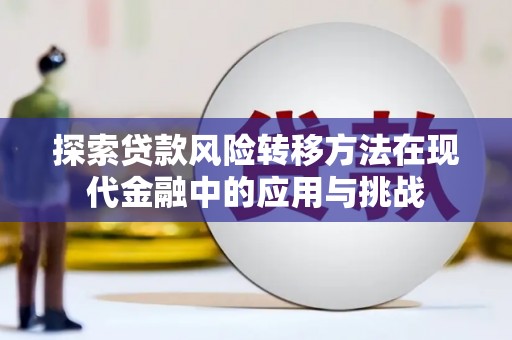 代县探索贷款风险转移方法在现代金融中的应用与挑战