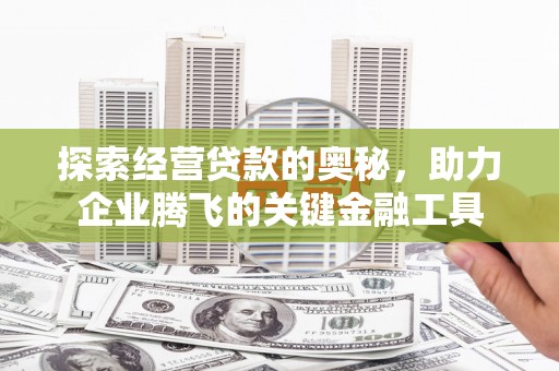 代县探索经营贷款的奥秘，助力企业腾飞的关键金融工具