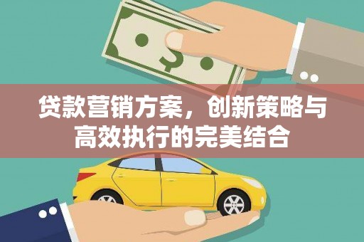 代县贷款营销方案，创新策略与高效执行的完美结合