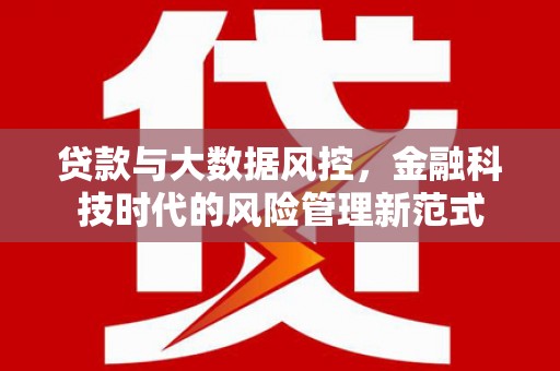 代县贷款与大数据风控，金融科技时代的风险管理新范式