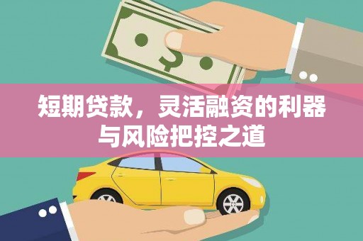 代县短期贷款，灵活融资的利器与风险把控之道