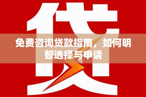 代县免费咨询贷款指南，如何明智选择与申请