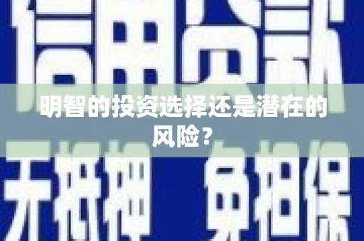 代县明智的投资选择还是潜在的风险？