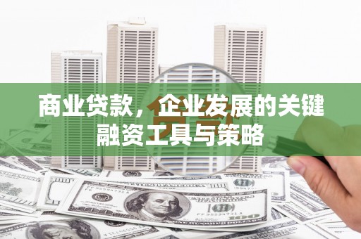 代县商业贷款，企业发展的关键融资工具与策略
