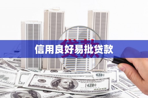 代县信用良好易批贷款