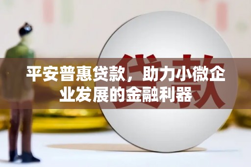 代县平安普惠贷款，助力小微企业发展的金融利器