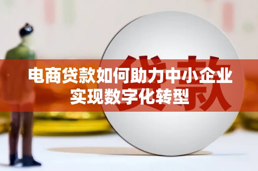代县电商贷款如何助力中小企业实现数字化转型