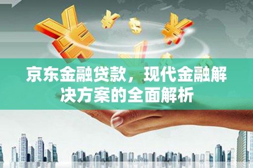 代县京东金融贷款，现代金融解决方案的全面解析