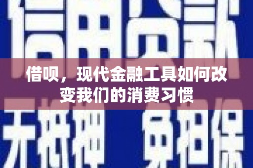 代县借呗，现代金融工具如何改变我们的消费习惯