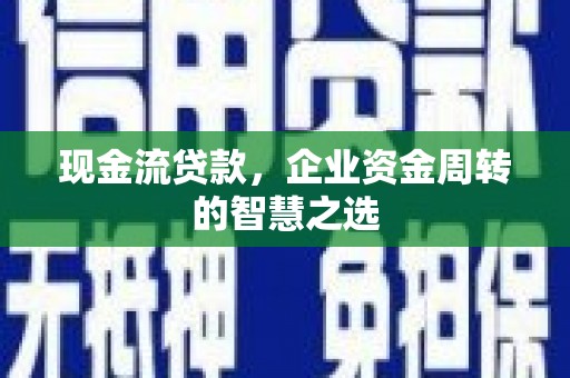 代县现金流贷款，企业资金周转的智慧之选