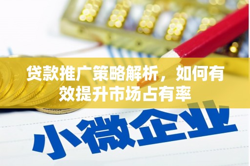 代县贷款推广策略解析，如何有效提升市场占有率