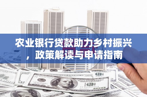 代县农业银行贷款助力乡村振兴，政策解读与申请指南