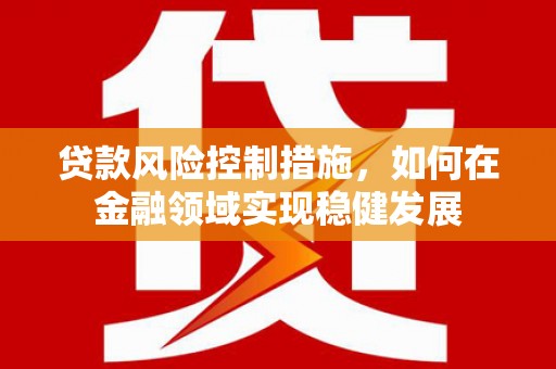 代县贷款风险控制措施，如何在金融领域实现稳健发展