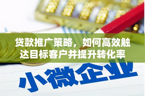 代县贷款推广策略，如何高效触达目标客户并提升转化率