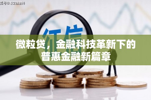 代县微粒贷，金融科技革新下的普惠金融新篇章
