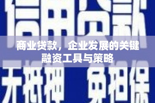 代县商业贷款，企业发展的关键融资工具与策略
