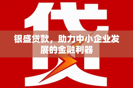 代县银盛贷款，助力中小企业发展的金融利器