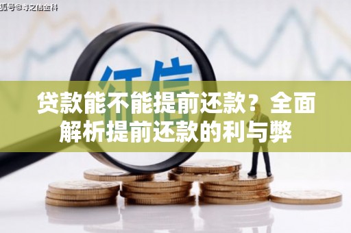 代县贷款能不能提前还款？全面解析提前还款的利与弊