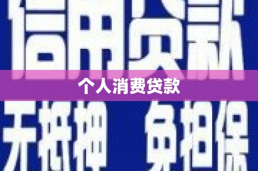 代县个人消费贷款