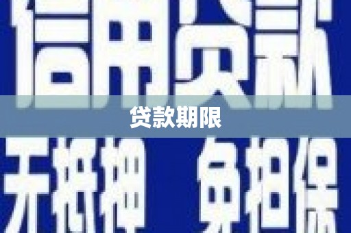 代县贷款期限