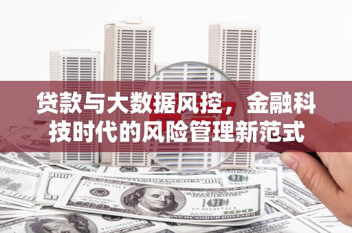 代县贷款与大数据风控，金融科技时代的风险管理新范式