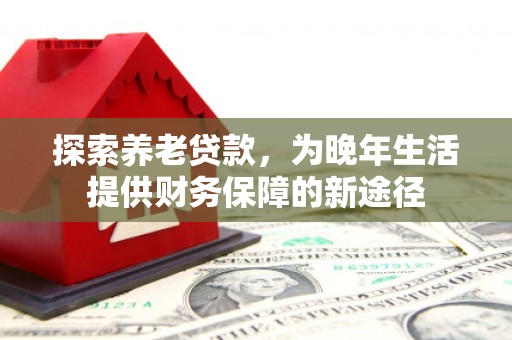 代县探索养老贷款，为晚年生活提供财务保障的新途径
