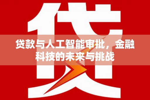 代县贷款与人工智能审批，金融科技的未来与挑战