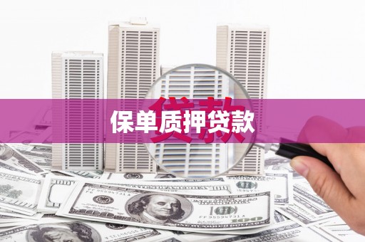代县保单质押贷款