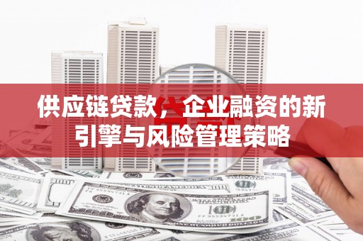 代县供应链贷款，企业融资的新引擎与风险管理策略