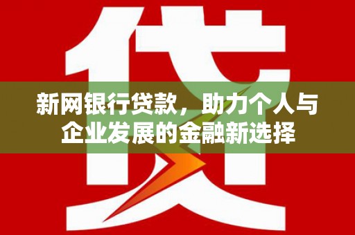 代县新网银行贷款，助力个人与企业发展的金融新选择