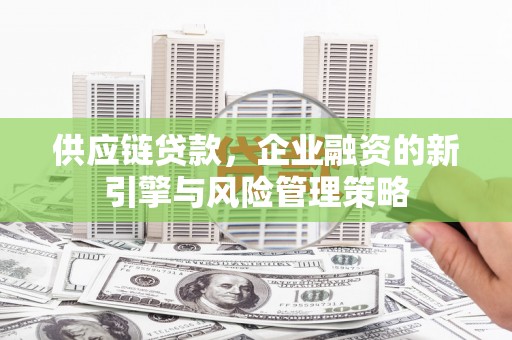 代县供应链贷款，企业融资的新引擎与风险管理策略