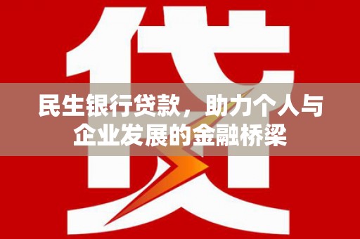 代县民生银行贷款，助力个人与企业发展的金融桥梁