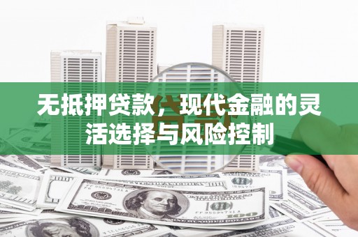 代县无抵押贷款，现代金融的灵活选择与风险控制