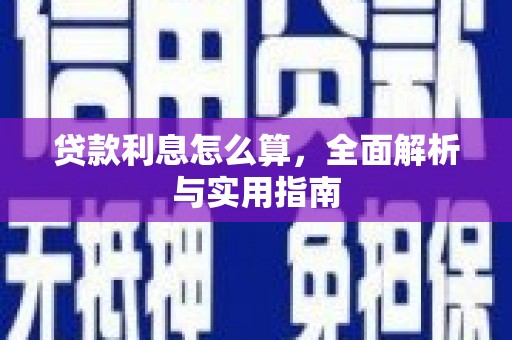 代县贷款利息怎么算，全面解析与实用指南
