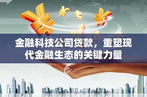 代县金融科技公司贷款，重塑现代金融生态的关键力量