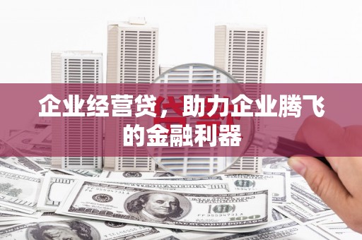 代县企业经营贷，助力企业腾飞的金融利器