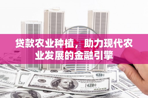 代县贷款农业种植，助力现代农业发展的金融引擎