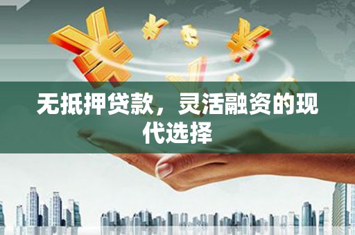 代县无抵押贷款，灵活融资的现代选择