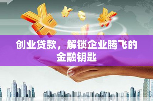 代县创业贷款，解锁企业腾飞的金融钥匙