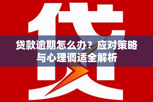 代县贷款逾期怎么办？应对策略与心理调适全解析