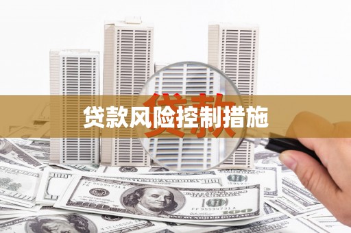 代县贷款风险控制措施