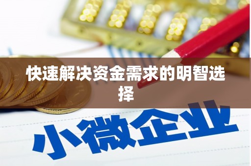 代县快速解决资金需求的明智选择