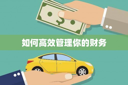 代县如何高效管理你的财务