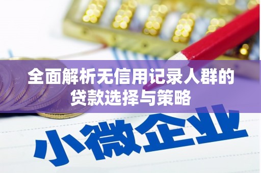 代县全面解析无信用记录人群的贷款选择与策略