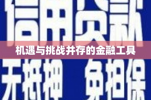 代县机遇与挑战并存的金融工具